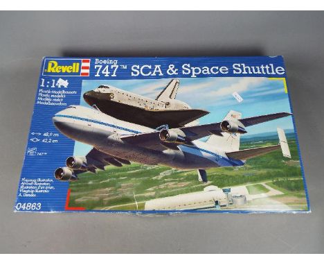 Revell - a Boeing 747 SCA &amp; Space Shuttle all plastic model kit, model No. 04863, 1:144 scale, mint in factory sealed box