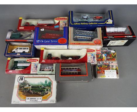 Lledo Trackside, EFE; Corgi, JB Models - 11 boxed diecast vehicles in various scales, plus two plastic model kits. Lot includ