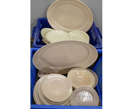 Two boxes of Poole Pottery tea and dinnerwares**PLEASE NOTE THIS LOT IS NOT ELIGIBLE FOR POSTING AND PACKING**