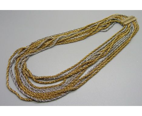 A Christian Dior multi-strand necklet 