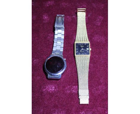 A vintage LED watch and a Rotary quartz watch 