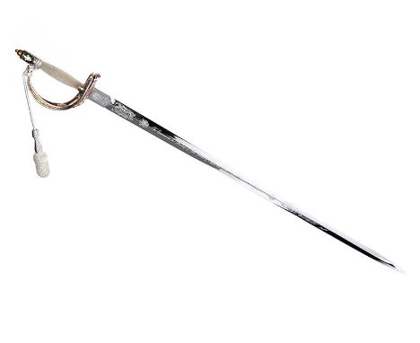 WILKINSON COMMEMORATIVE SWORD TO COMMEMORATE THE MARRIAGE OF THE PRINCE OF WALES & LADY DIANA SPENCER 29 JULY 1981.ENGRAVED E