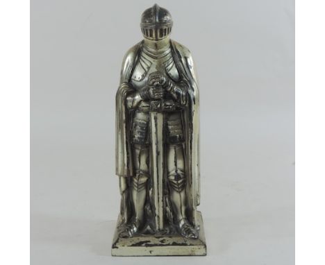 A table lighter in the form of a knight, 29cm tall