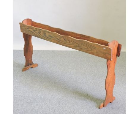 A pine plant trough, on stand, 153cm