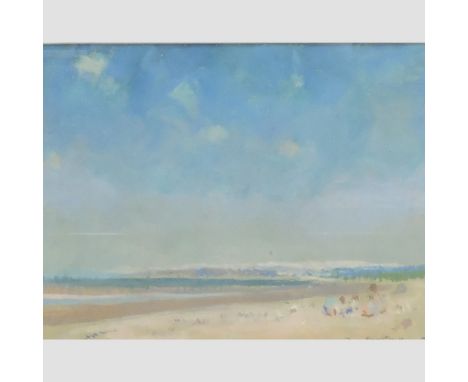 Arthur Henry Knighton-Hammond, 1875-1970, coastal scene, signed pastel, 22 x 29cm