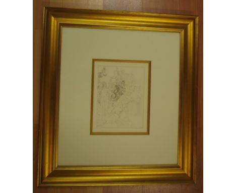 Norman Lindsay framed print 80cm x 73cm (frame)