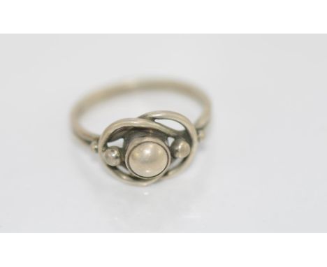 Georg Jensen silver ring size: K-L/5