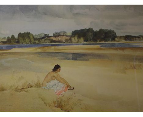 William Russell Flint (1880-1969) untitled framed print, signed lower right, 48cm X 62.5cm approx