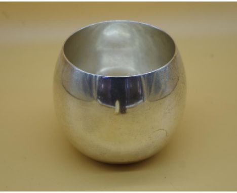 Poole USA sterling silver bowl marked to base and #301. H8.5cms approx W228grams approx.