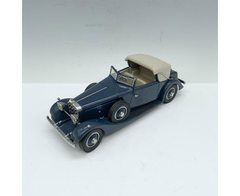 A beautifully detailedÂ&nbsp;Danbury Mint die-cast replicaÂ&nbsp;of the luxurious 1934 Hispano-Suiza J12 Convertible, finishe