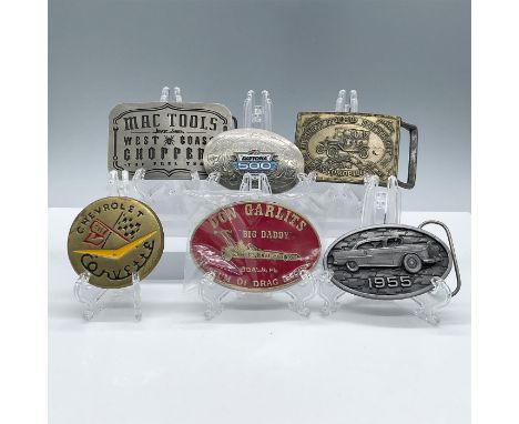 Stunning collection of historic car models and racing events. Includes: 1 Don Garlits Brass Museum of Drag Race buckle; 1 Mac
