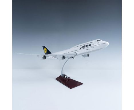 A stunning large-scale model of theÂ&nbsp;Lufthansa Boeing 747-8, one of the world's most iconic and enduring passenger aircr