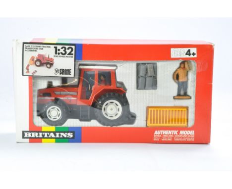Britains Farm No. 9647 SAME 170 Tractor and Implement Set. Generally very good in very good box, some minor cracking to inner