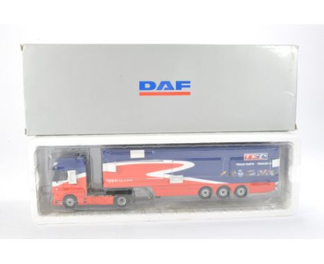 WSI Model Truck Issue comprising DAF XF Super Space Box Trailer in the livery of DAF. Looks to be without fault in original b
