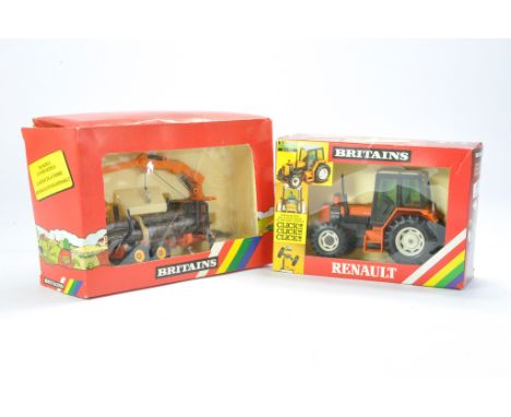 Britains Farm duo comprising No. 9533 Log Transporter; very good without obvious sign of fault in fair to good box plus No. 9