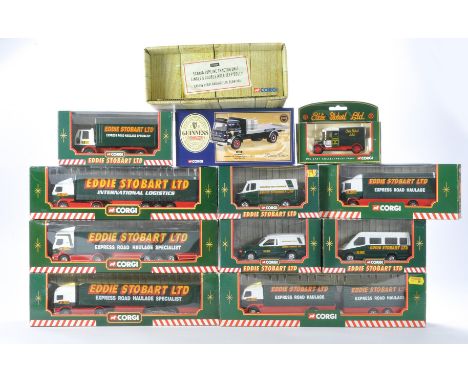 Corgi diecast truck issue comprising No. CC12909 Scania Topline Double Axle Jeep Dolly in the livery of Cadzow plus a selecti