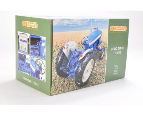 Universal Hobbies 1/16 Farm Model Issue comprising Ford 5000 Tractor (1964). Not previously removed from box, hence excellent