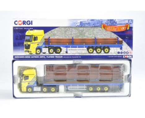 Corgi Diecast Truck issue comprising No. CC15811 Mercedes Benz Actros Flatbed  Trailer in the livery of Middlebrook. Looks to