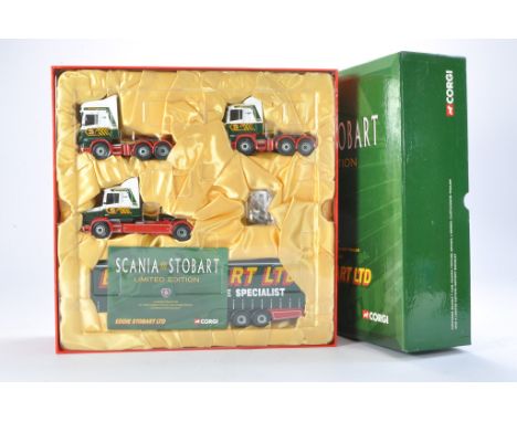 Corgi Diecast Model Truck Issue comprising No. CC99155 Scania Stobart Set. Looks to be without fault in original box. 