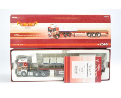 Corgi Diecast Truck issue comprising No. CC13911 Foden Alpha Flatbed Trailer in the livery of Monkhouse. Looks to be very goo