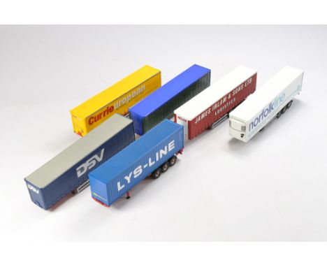 A group of six Model Truck Trailers, mostly from Corgi. Generally good. 