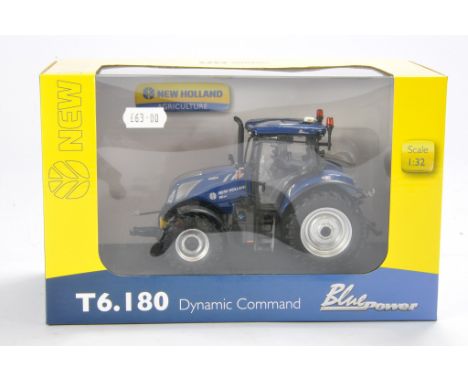 Universal Hobbies 1/32 Farm Model issue comprising New Holland T6.180 Tractor. Not previously removed from box, hence excelle