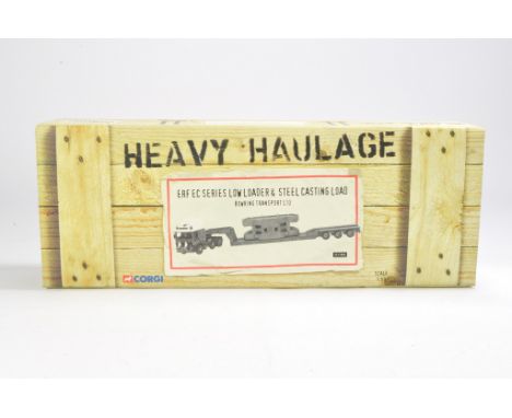 Corgi Diecast Model Truck issue comprising No. CC11909 ERF EC Low Loader with Steel Load in the livery of Bowing Transport. E