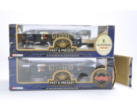 Corgi Diecast Model Trucks issue comprising No.59563 Renault Premium Curtainside &amp; Leyland comet flatbed with load in liv