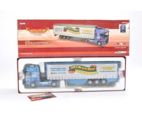 Corgi Diecast Model Truck issue comprising No. CC13247 DAF 95 Fridge Curtainside in livery of Castleisland, Co. Kerry. Looks 