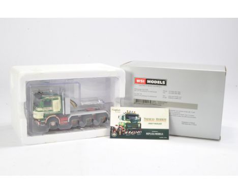 WSI Model Truck issue comprising Scania 4 8x4 in the livery of Thomas Herron. Looks to be without fault in original box. 