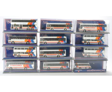 A group of twelve diecast bus / coach issues from Corgi Omnibus in the livery of Stagecoach. All loose in boxes with some box