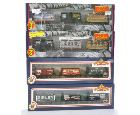 Bachmann Model Railway 00 Gauge Wagon Sets comprising 7 Plank Set x 2, Tank Traffic Classics 'Esso', Tank Traffic Classics (N