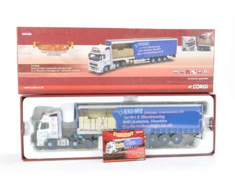 Corgi Diecast Model Truck Issue comprising No. CC14024 Volvo FH Open Curtainside in the livery of Newsome. Looks to be withou