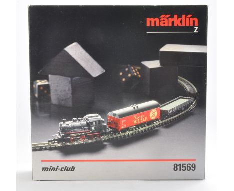 Marklin 81569 mini-club Freight Starter Set - Z Gauge. Appears excellent with little or no signs of use in original packaging