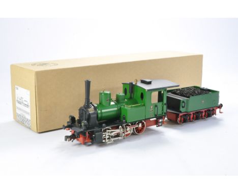 ETS O Gauge Model Railway issue comprising no. 154 Prussian Light Green T3 0-6-0 Locomotive and Tender. Looks to be excellent