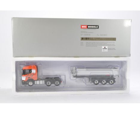 WSI Diecast Model Truck Issue comprising Scania R Half Pipe Trailer. Looks to be without fault in original box. 