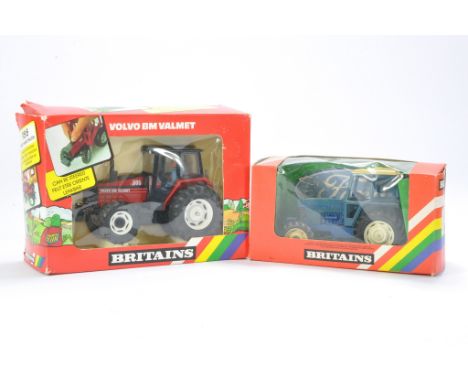 Britains Farm duo comprising No. 9515 Volvo BM Valmet (incorrect cab fitted); very good in fair to good box plus No. 9523 For