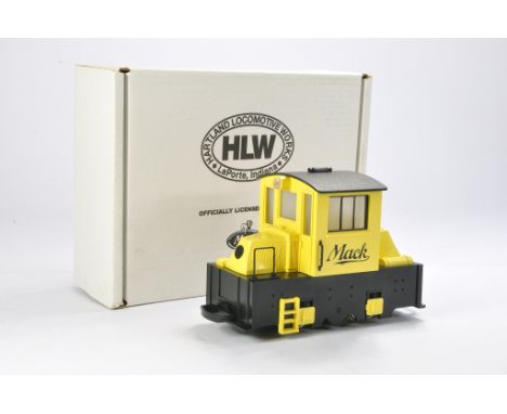 Hartland Locomotive Works G Scale Model Railway issue comprising no. 09701 Mack Diesel Shunter. Looks to be very good and com