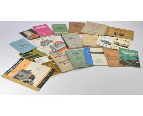 An interesting assortment of vintage tractor, commercial and classic car literature including manuals, brochures and other pu