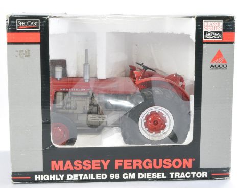 Spec Cast 1/16 Farm model issue comprising Massey Ferguson 98 GM Tractor. Looks to be without obvious sign of fault, in origi