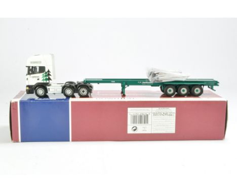 Corgi Code 3 Model Truck issue comprising Scania Forestry Trailer in livery of AW Jenkinson. Good to very good, no mirrors, i