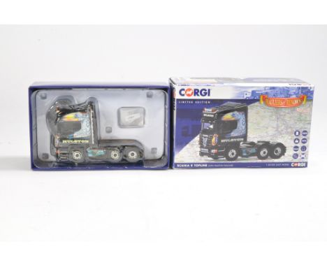 Corgi Diecast Truck issue comprising No. CC13780 Scania R Topling in the livery of Hulston. Looks to be very good, mirrors in