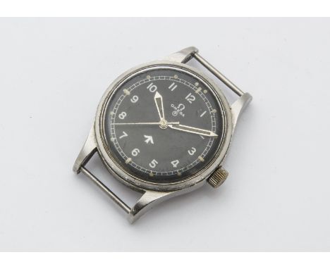 DESCRIPTION AMENDED: POSSIBLY NOT A DIRTY DOZEN EXAMPLEA WWII period Omega military issue stainless steel wristwatch, having 