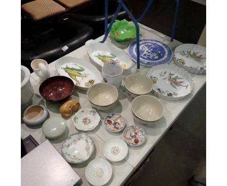 Twenty two mixed ceramic items to include Royal Doulton, Portmeirion and Spode. Not available for in-house P&amp;P