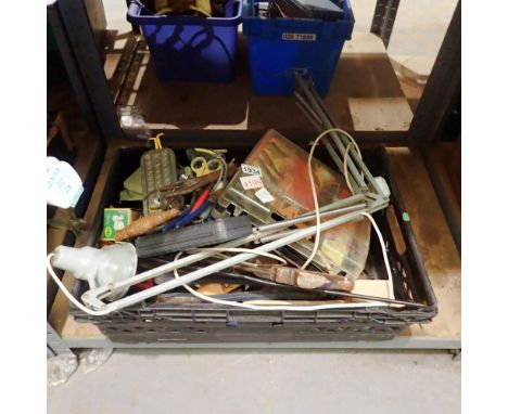Mixed tools to include an anglepoise lamp, boxed PKT mini vice and G clamps. Not available for in-house P&amp;P
