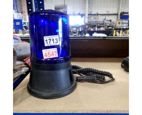 12V blue rotating car lamp. Not available for in-house P&amp;P 