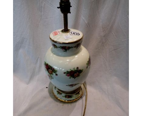 Old Country Roses ceramic table lamp. Not available for in-house P&amp;P 