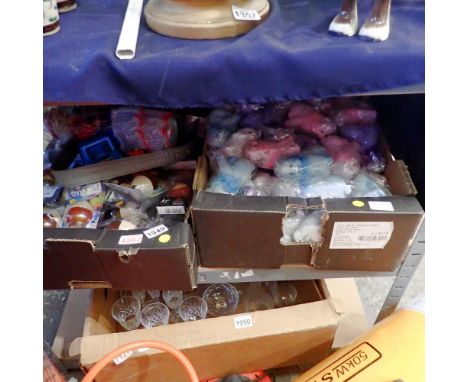Two boxes of mixed toys to include Magic Topps. Not available for in-house P&amp;P 
