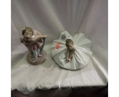 Two Nao ballet dancer figurines. UK P&amp;P Group 2 (£20+VAT for the first lot and £4+VAT for subsequent lots) 