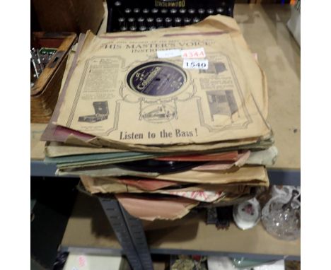 Thirty mixed 78's, including temptation Song by Bing Crosby. Not available for in-house P&amp;P